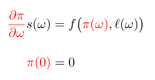 A partial differential equation.